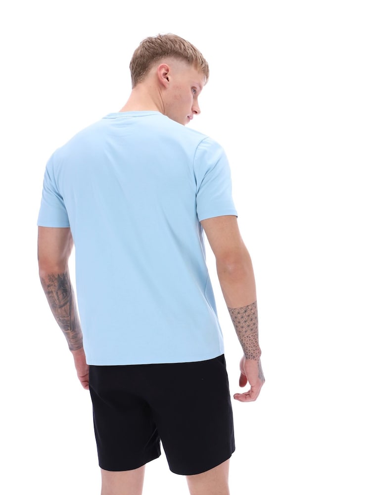 Синий - Футболка Fila Yaxley 2 Premium Essential из 100% хлопка - Изображение 2 из 5