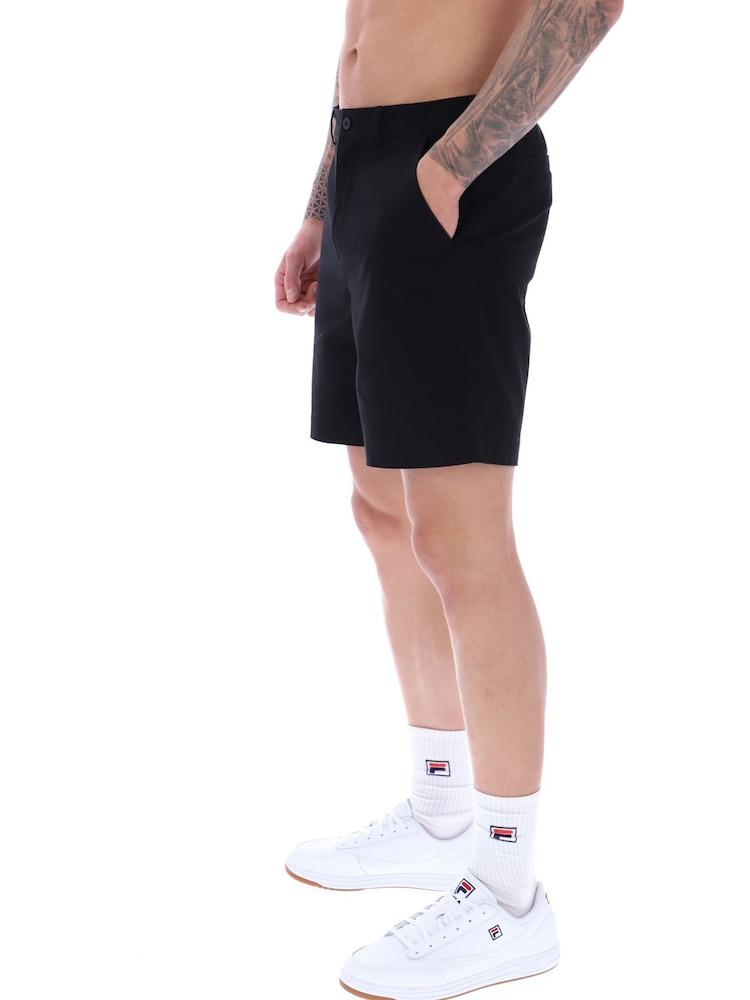 Fila Black Irvin Smart Chino Shorts - Image 3 of 4