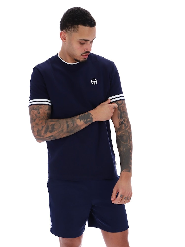 Sergio Tacchini Blue New Iceberg 100% Cotton T-Shirt - Image 4 of 4