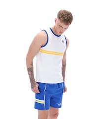 Sergio Tacchini White Slim Fit Dallas 100% Cotton Tank Top - Image 3 of 4