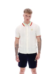 Sergio Tacchini Slice Knit 100% Cotton Polo Shirt - صورة 1 من 4
