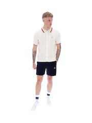 Sergio Tacchini Slice Knit 100% Cotton Polo Shirt - صورة 2 من 4
