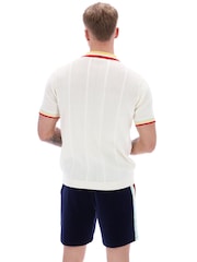 Sergio Tacchini Slice Knit 100% Cotton Polo Shirt - صورة 4 من 4