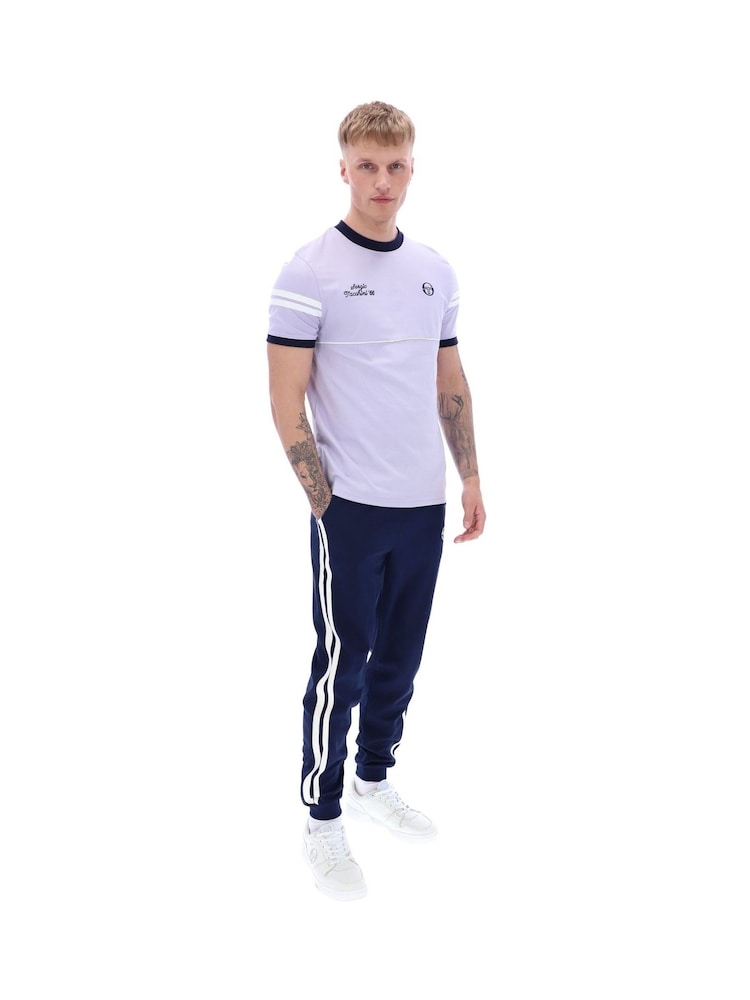 Sergio Tacchini Purple Orion Davis 100% Cotton T-Shirt - Image 2 of 4