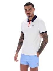 Fila Cream Panatta 2 Short Sleeve 100% Cotton Polo Shirt - Image 1 of 1