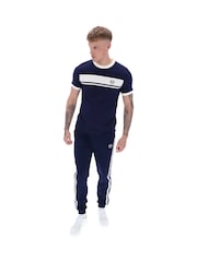 Sergio Tacchini Blue Master Crew Neck 100% Cotton T-Shirt - Image 2 of 4