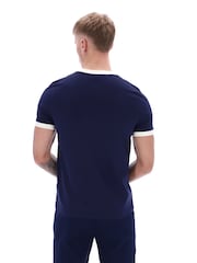 Sergio Tacchini Blue Master Crew Neck 100% Cotton T-Shirt - Image 3 of 4