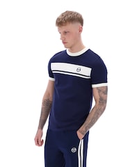 Sergio Tacchini Blue Master Crew Neck 100% Cotton T-Shirt - Image 4 of 4