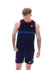 Sergio Tacchini Blue Slim Fit Dallas 100% Cotton Tank Top - Image 1 of 4