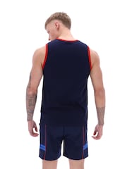 Sergio Tacchini Blue Slim Fit Dallas 100% Cotton Tank Top - Image 3 of 4