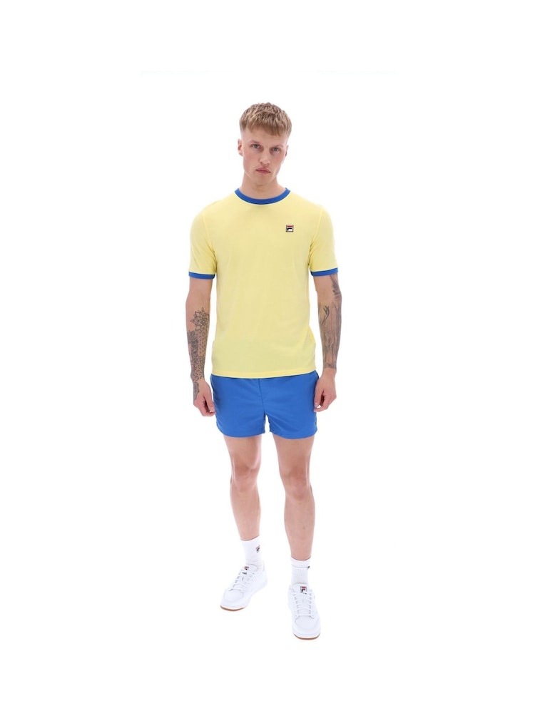 Желтый - Fila Marconi Essential Ringer 100% Cotton T-Shirt - Image 1 of 4