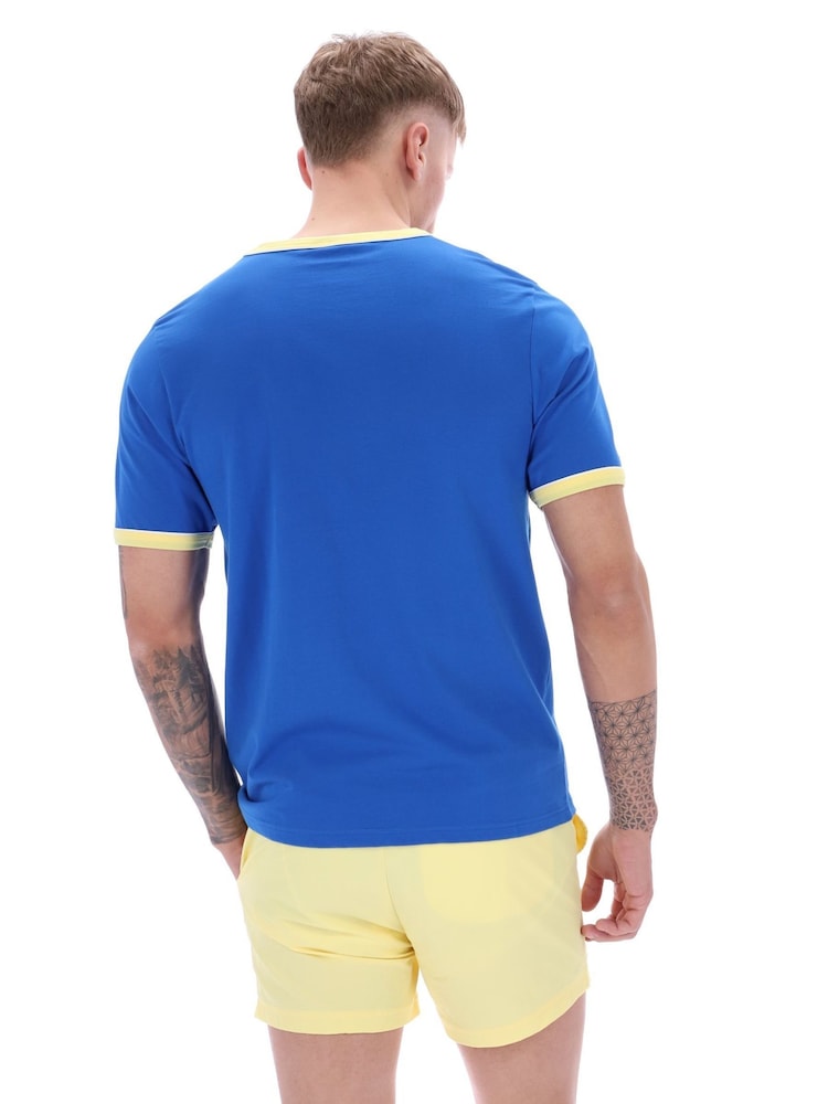 Fila Razee Laid on Stripe 100% Cotton T-Shirt - صورة 2 من 4