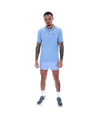 Dunkelblau - Fila Faraz Tipped Rib 100% Cotton Polo Shirt - Bild 3 von 5