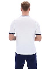Fila White Marconi Essential Ringer 100% Cotton T-Shirt - Image 2 of 4