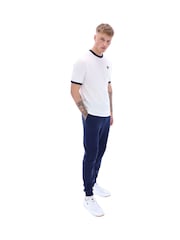 Fila White Marconi Essential Ringer 100% Cotton T-Shirt - Image 4 of 4