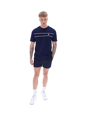 Fila Blue Williams Contrast Piping 100% Cotton T-Shirt - Image 1 of 4
