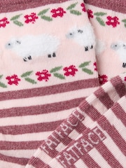 FatFace Striped Sheep Socks - Imagem 2 de 2