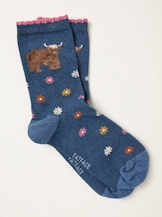 FatFace Highland Cow Socks - Imagem 1 de 2