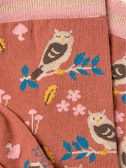 FatFace Orange Owl Woodland Socks - Image 2 of 2