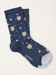 Calcetines con diseño de búho nocturno de Fat Face - Imagen 1 de 2