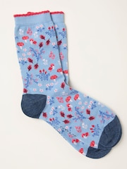 FatFace Autumn Floral Socks - Imagem 1 de 2
