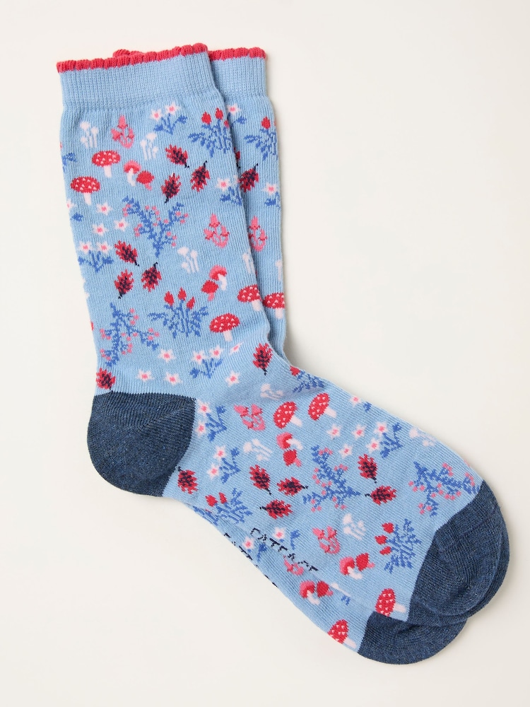 FatFace Autumn Floral Socks - Imagem 1 de 2