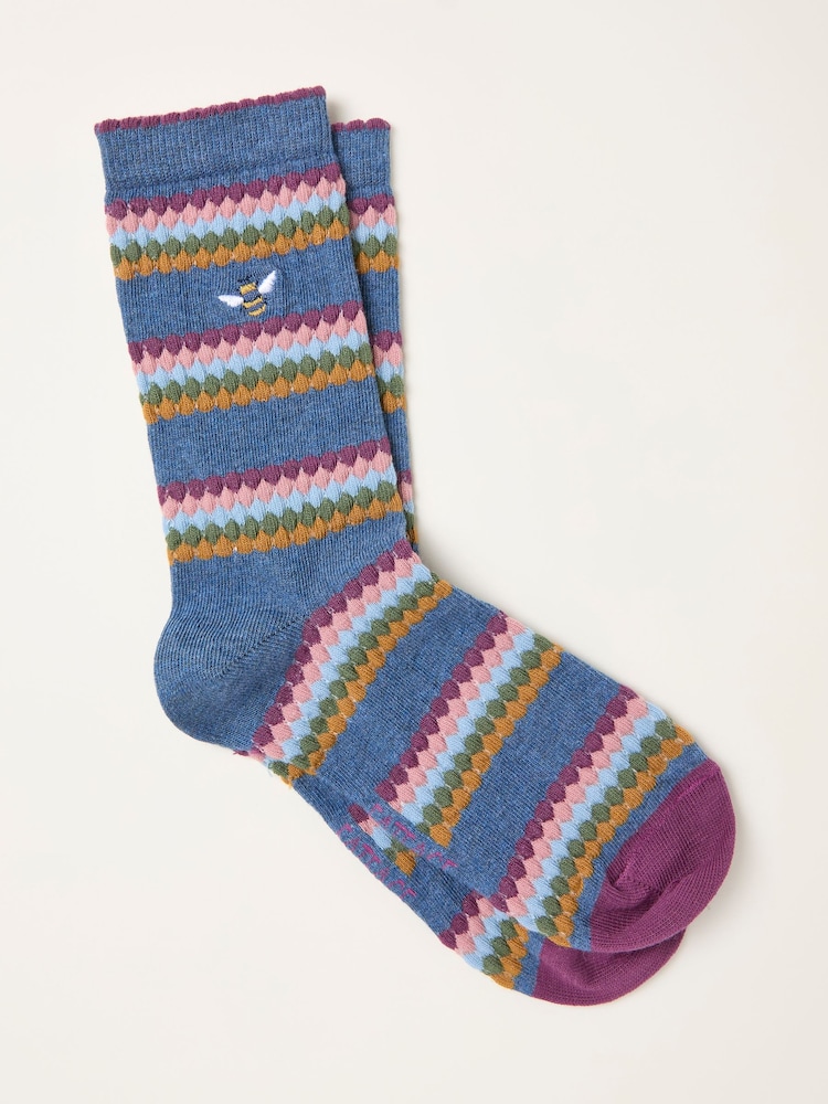 FatFace Textured Bee Socks - Imagen 1 de 2