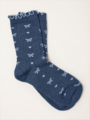 FatFace Bow Socks - Imagem 1 de 2