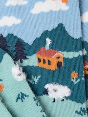 FatFace Sheep Scene Socks - Imagen 2 de 2