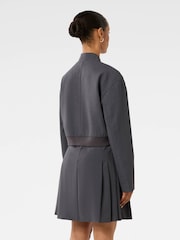 Forever New Grey Maddison Petite Formal Bomber Jacket - Image 2 of 5
