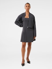 Forever New Grey Maddison Petite Formal Bomber Jacket - Image 5 of 5