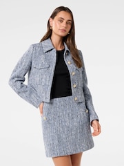 Forever New Blue Marley Boucle Jacket - Image 1 of 5