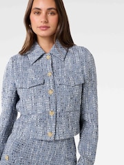 Forever New Blue Marley Boucle Jacket - Image 3 of 5