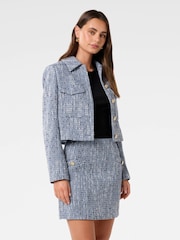 Forever New Blue Marley Boucle Jacket - Image 4 of 5