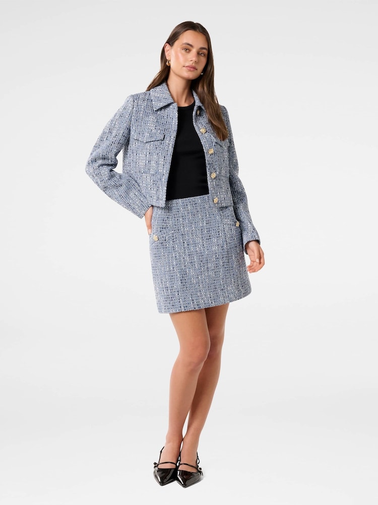 Forever New Blue Marley Boucle Jacket - Image 5 of 5