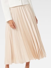 Forever New Cream Delphine Pleated Maxi Skirt - Image 3 of 5