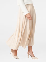Forever New Cream Delphine Pleated Maxi Skirt - Image 4 of 5