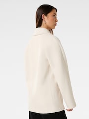Forever New Cream Bianca Double Breasted Mid Length Coat - Image 2 of 5