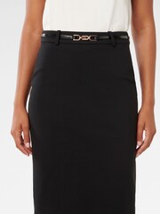 Forever New Black Whitney Pencil Midi Skirt - Image 3 of 5
