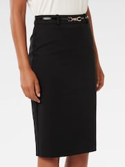 Forever New Black Whitney Pencil Midi Skirt - Image 4 of 5