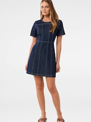 Forever New Blue Shift 100% Cotton Denim Dress - Image 5 of 5