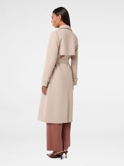 Forever New Cream Leanne Crepe Trench Coat - Image 3 of 6