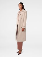 Forever New Cream Leanne Crepe Trench Coat - Image 5 of 6