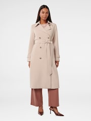 Forever New Cream Leanne Crepe Trench Coat - Image 6 of 6