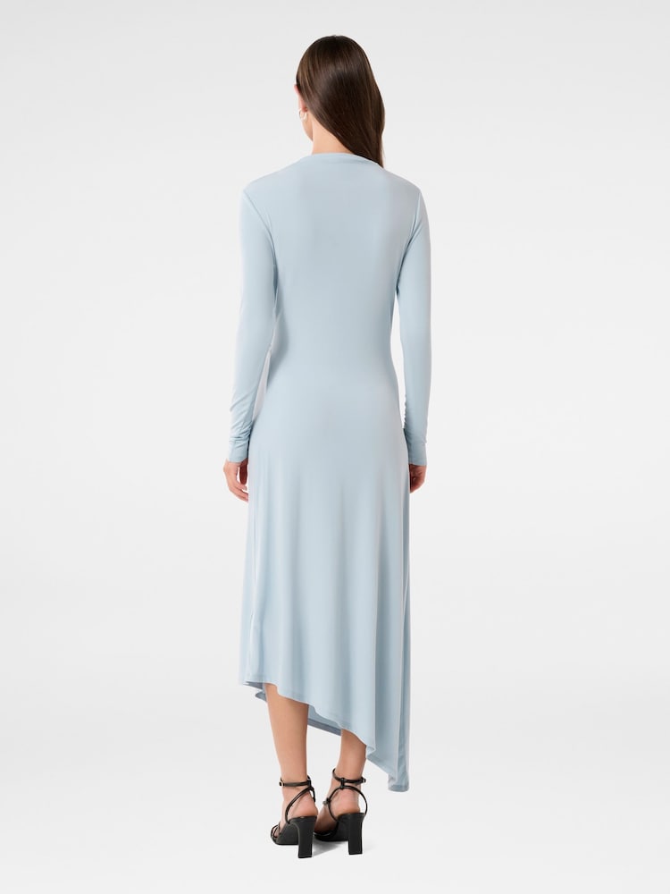 Forever New Blue Ava Twist Waist Midi Dress - Image 2 of 3 Forever New Blue Ava Twist Waist Midi Dress - Image 2 of 3
