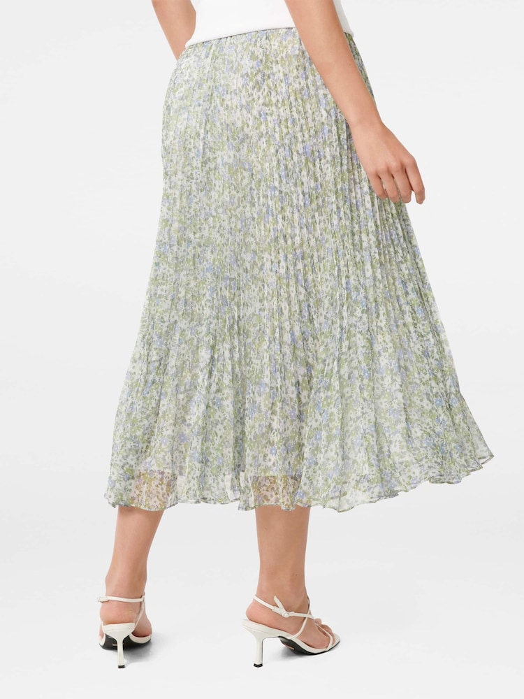 Forever New Green Della Pleated Skirt - Image 2 of 5