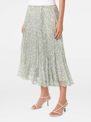 Forever New Green Della Pleated Skirt - Image 4 of 5