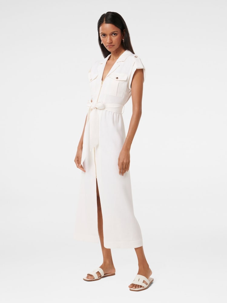 Forever New Alison Petite Utility-Midi-Kleid mit Reißverschluss und Leinenanteil - Bild 4 von 4 Forever New Alison Petite Utility-Midi-Kleid mit Reißverschluss und Leinenanteil - Bild 4 von 4
