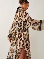 Monsoon Adra Leopard Print Kaftan - Bild 2 von 5