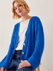 Monsoon Blue Sky Linen-Blend Jacket - Image 1 of 4